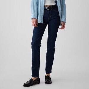 GAP Women's Vintage Slim High Rise Jeans - Dark Blue